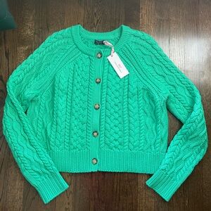 Cable knit cardigan Vineyard Vines L NWT